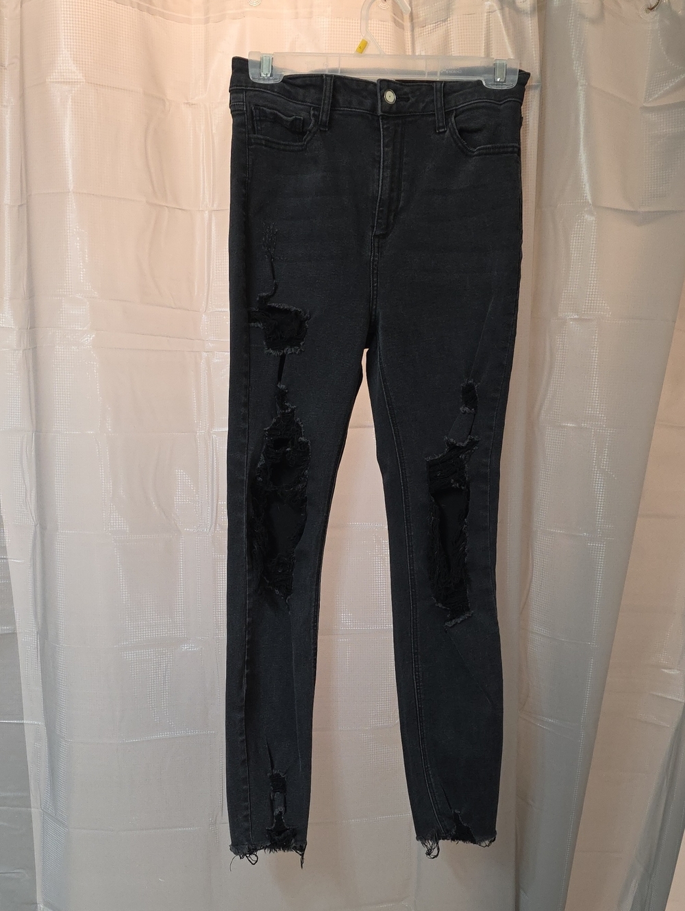Cello Black Ripped Skinny Jeans